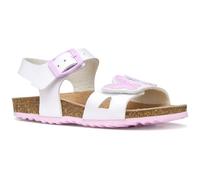 Geox J Adriel Girl A Sandal, Blanco/Rosa, talla 34 EU