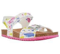 Geox J Adriel Girl C, Sandalia, Color Blanco Fucsia, 24 EU