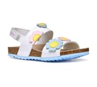 Geox - J Adriel Girl D, Sandalia Niñas, White/Crystal,