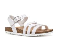 Geox - J Adriel Girl F, Sandalia Niñas, White,