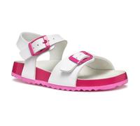 Geox J Adriel Girl I, Sandalia, White/Fuchsia, 39 EU