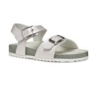 Geox J Adriel Girl I, Sandalia, White/Silver, 30 EU