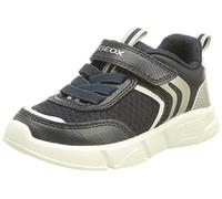 Geox J Aril Boy A, Sneakers Niños, Multicolor Navy Silver, 38 EU