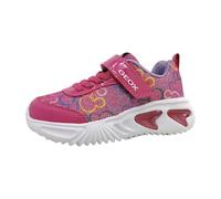 Geox J Assister D - Tenis para niña, Fucsia Multicolor, 40 EU