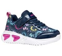 Geox J Assister Girl B - Zapatillas Deportivas, Color Azul/Multicolor, Talla 30 EU