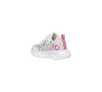 Geox J Assister Girl B - Zapatillas Deportivas, Color Blanco/Multicolor, Talla 33 EU