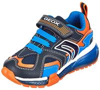 Geox J Bayonyc Boy A, Sneakers Niños, Azul (NAVY/ORANGE), 35 EU