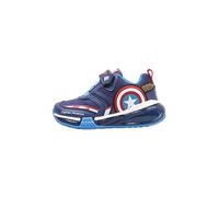 Geox J Bayonyc Boy, Zapatillas Niños, Azul (NAVY/RED), 35 EU