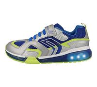 Geox J Bayonyc Boy, Zapatillas Niños, Multicolor Silver Royal, 31 EU