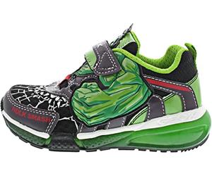 Geox J Bayonyc Boy, Zapatillas Niños, Negro (BLACK/GREEN), 31 EU