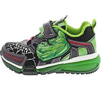 Geox J Bayonyc Boy, Zapatillas Niños, Negro (BLACK/GREEN), 32 EU