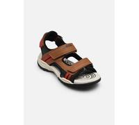 Geox J Borealis Boy A Sandal, LT Brown/Rust, 27 EU