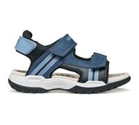 Geox J Borealis Boy A Sandalia, Denim/Black, 31 EU