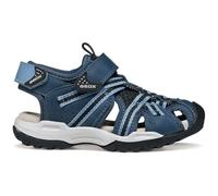 Geox J Borealis Boy B Sandalia, Denim/Black, 40 EU
