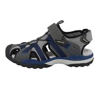 Geox J Borealis Boy B, Sandalias con Punta Cerrada Niños, Gris Dk Grey Navy, 31 EU