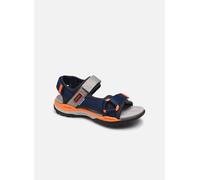 Geox J Borealis Boy A, Sandalias Niños, Multicolor Navy Orange, 28 EU