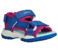 Geox J Borealis Girl A, Sandalia Mujer, Dk Royal Cyclamen, 38 EU