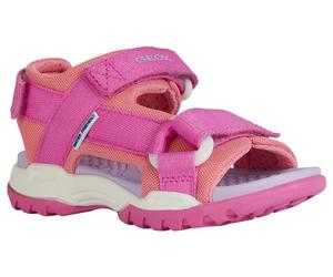 Geox J Borealis Girl A, Sandalia Mujer, Fucsia Lt Coral, 49 EU