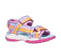 Geox J Borealis Girl A, Sandalia, Dk Pink/Multicolor, 38 EU