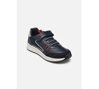 Geox J BRIEZEE Boy A, Zapatillas para Niños, Navy/DK Red, 32 EU