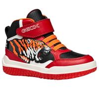 Geox J Buzzerlight Boy, Zapatillas, Rojo y Negro, 32 EU