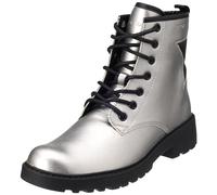 Geox J CASEY GIRL, Barco Ankle para Niñas, DK SILVER/BLACK, 39 EU