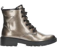 Geox J CASEY GIRL, Barco Ankle para Niñas, LEAD/BLACK, 34 EU