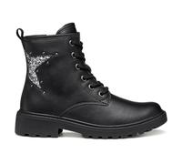Geox J Casey Girl, Bota de Tobillo, Color Negro, 30 EU