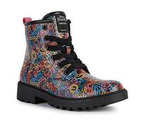 Geox J Casey Girl D, Botines Niñas, Multicolor Black Multicolor, 28 EU