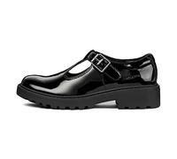 Geox J Casey Girl E, Bailarinas Niñas, Negro (Glossy Black), 41 EU