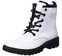 Geox J Casey Girl G, Botines Niñas, Blanco (WHITE/BLACK), 30 EU