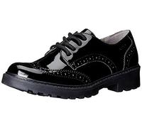 Geox J Casey Girl N Derby Synthetic, Zapatos Niñas, Negro, 28 EU