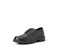 Geox J Casey Girl N Derby Synthetic, Zapatos Niñas, Negro, 41 EU