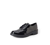 Geox J Casey Girl N Derby Synthetic, Zapatos Niñas, Negro, 41 EU