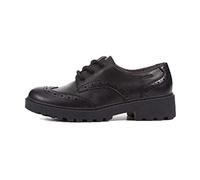 Geox J Casey Girl N Leather, Zapatos Niñas, Negro, 34 EU