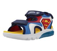 Geox J CIBERDRON B Sandalia, LT Blue/RED, 32 EU
