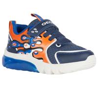 Geox J Ciberdron Boy A, Zapatillas, Azul Marino/Naranja, 24 EU