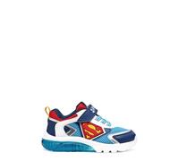 Geox J CIBERDRON Boy B Zapatillas Deportivas LT Blue/Rojo, Talla 36 EU