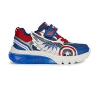 Geox J Ciberdron Boy BSneaker para niño, Azul, Rojo, 34 EU