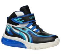 Geox J CIBERDRON Boy C, Zapatillas, Black/Royal, 30 EU