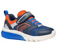Geox J CIBERDRON Boy C, Zapatillas, Navy/Orange, 34 EU