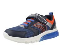 Geox J CIBERDRON Boy C, Zapatillas, Navy/Orange, 35 EU