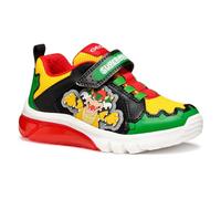 Geox - J CIBERDRON Boy E, Zapatillas Niños, Green/Red,