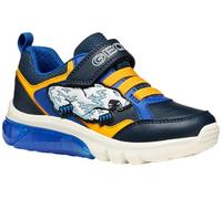 Geox J Ciberdron Boy, Zapatillas, Azul Marino y Amarillo, 32 EU