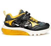Geox J Ciberdron Boy, Zapatillas, Negro Amarillo, 25 EU