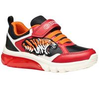 Geox J Ciberdron Boy, Zapatillas, Rojo y Negro, 32 EU