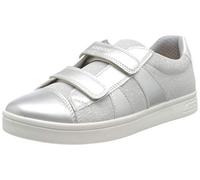 Geox J Djrock Girl C, Sneakers para Niña, Plata (Silver), 31 EU