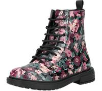 Geox J Eclair Girl Ankle Boot, negro/rosa, talla 36 EU, negro, rosa, 36 EU