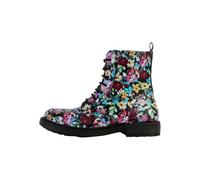 Geox J Eclair Girl D, Botín, Black/Multicolor, 39 EU