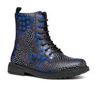 Geox J Eclair Girl D, Botín, Black/Royal, 30 EU